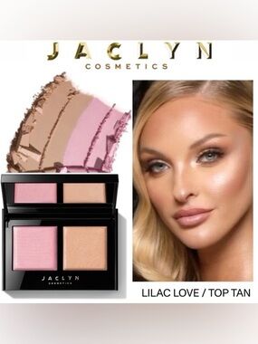 Jaclyn Cosmetics Dual Highlighter Palette - Pink & Champagne